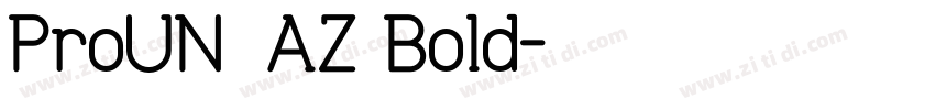 ProUN_AZ Bold字体转换